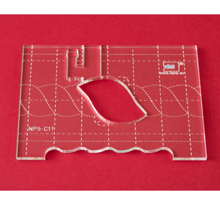 Quiltovacie pravítko bordúra vrkoč NP5-C11 (5 mm)
